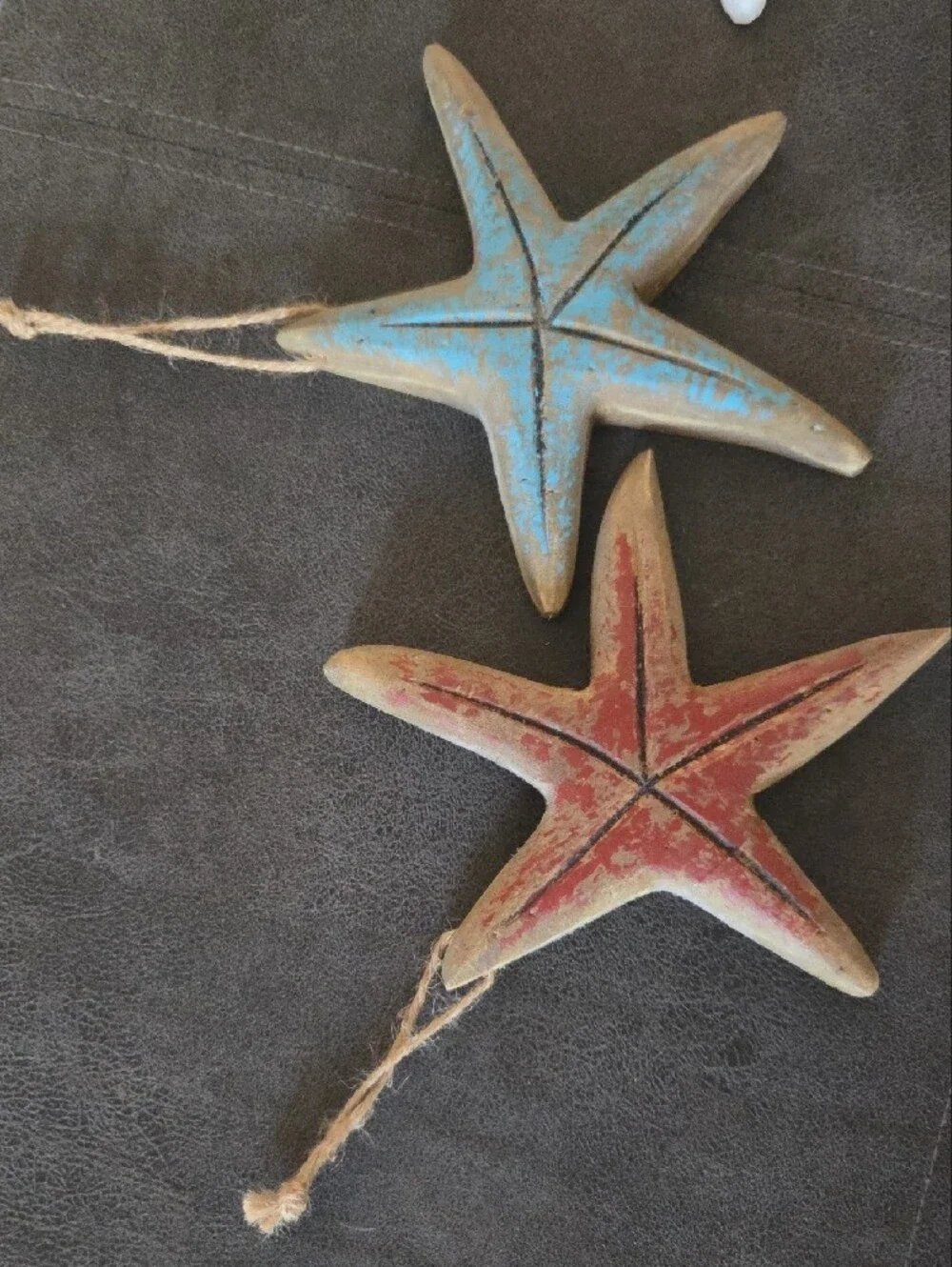 Hobby Lobby Rustic Coastal Starfish Wall Decor Set - Blue, White, Red, Turquoise
